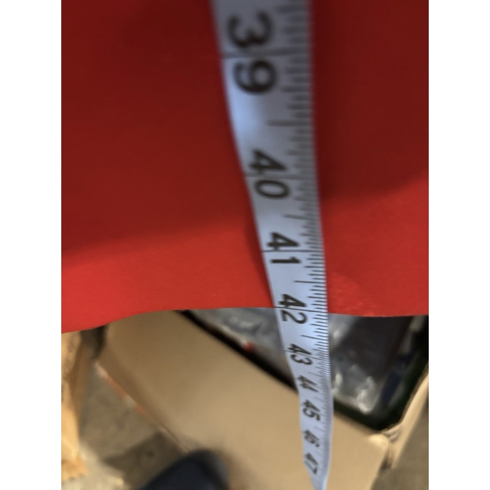 Vtg Bonders Red Trench Coat‎ Long Button Front Slit Pockets Xl - Picture 6 of 7